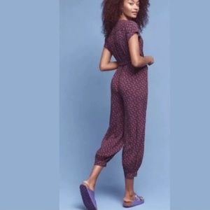 Maeve Purple/ Blue Printed Jumpsuit